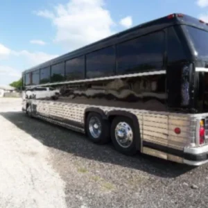 boudin party bus by cajun country limo party bus outside