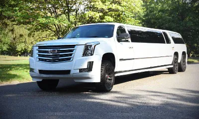 white escalade limo for rent in louisiana 20